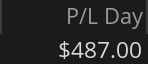Day 30 P&L screenshot