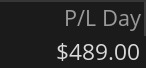 Day 31 P&L screenshot