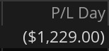 Day 32 P&L screenshot