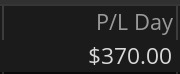 Day 34 P&L screenshot