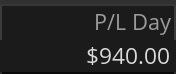 Day 50 P&L screenshot