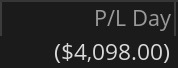 Day 55 P&L screenshot