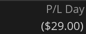 Day 60 P&L screenshot