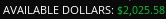 Schwab Day 17 available dollars screenshot showing $2,025.58