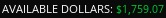 Schwab Day 18 available dollars screenshot showing $1,759.07