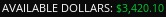 Schwab Day 4 available balance showing $3,420.10